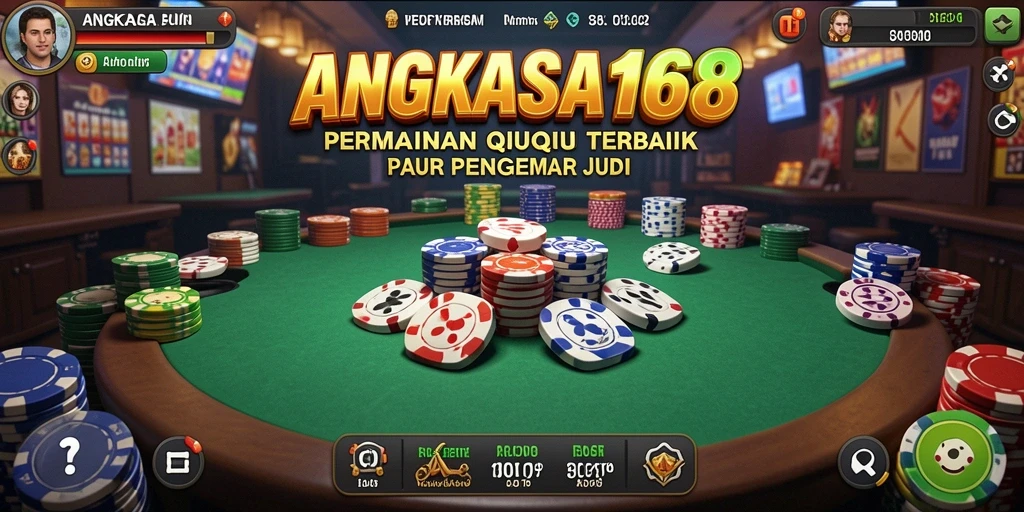 Tampilan menarik dari permainan QiuQiu di ANGKASA168.
