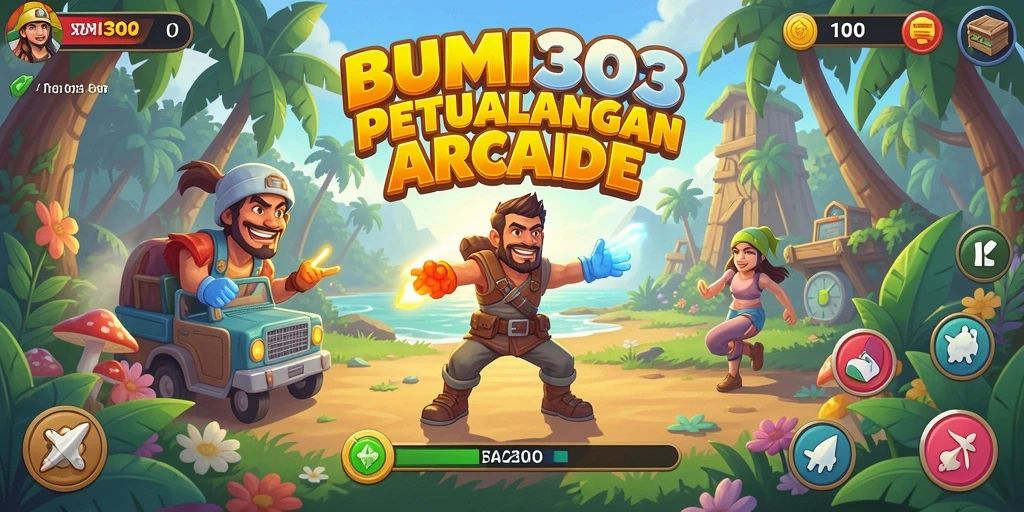 Tampilan gameplay BUMI303 yang seru dalam petualangan Arcade.