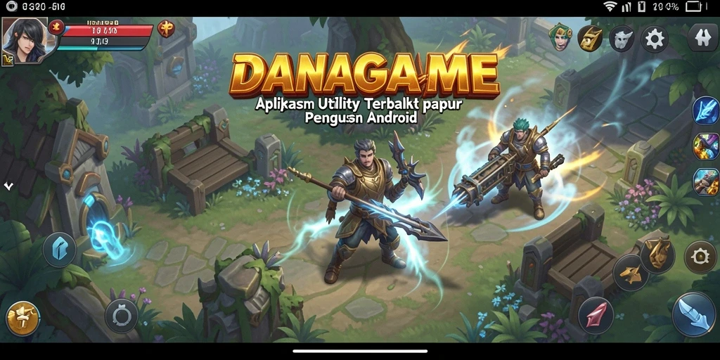 Tampilan antarmuka DANAGAME yang intuitif dan mudah digunakan.