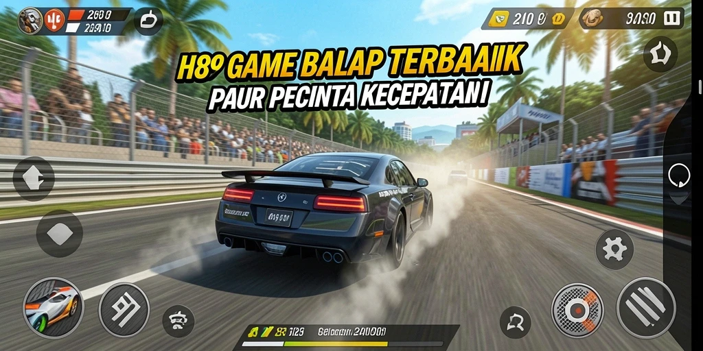 Tampilan utama H89 dengan aksi balap yang mendebarkan.