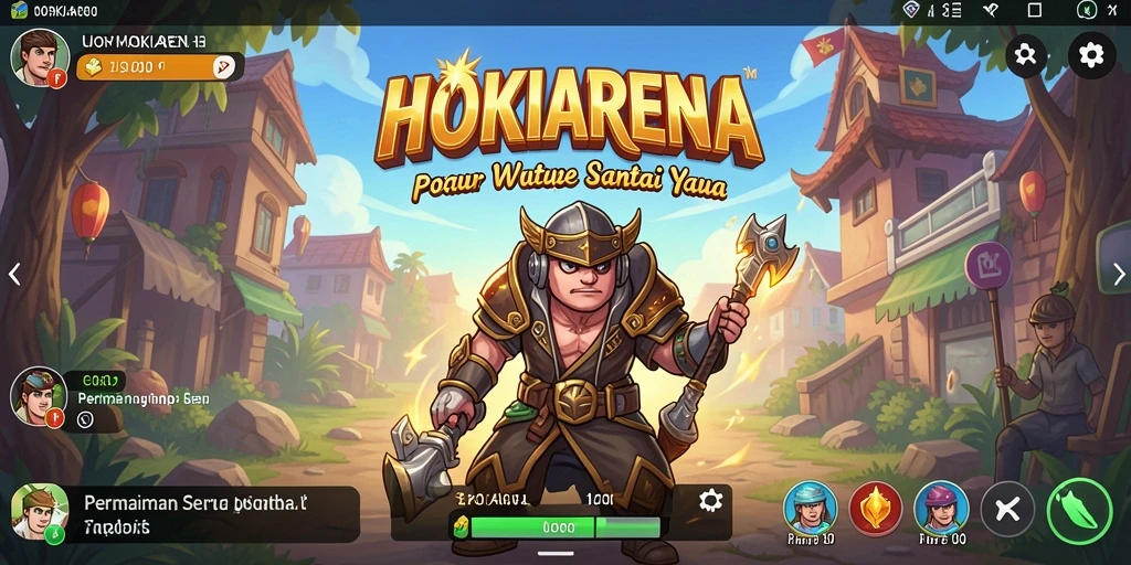 Screenshot HOKIARENA menampilkan gameplay yang seru dan menyenangkan.