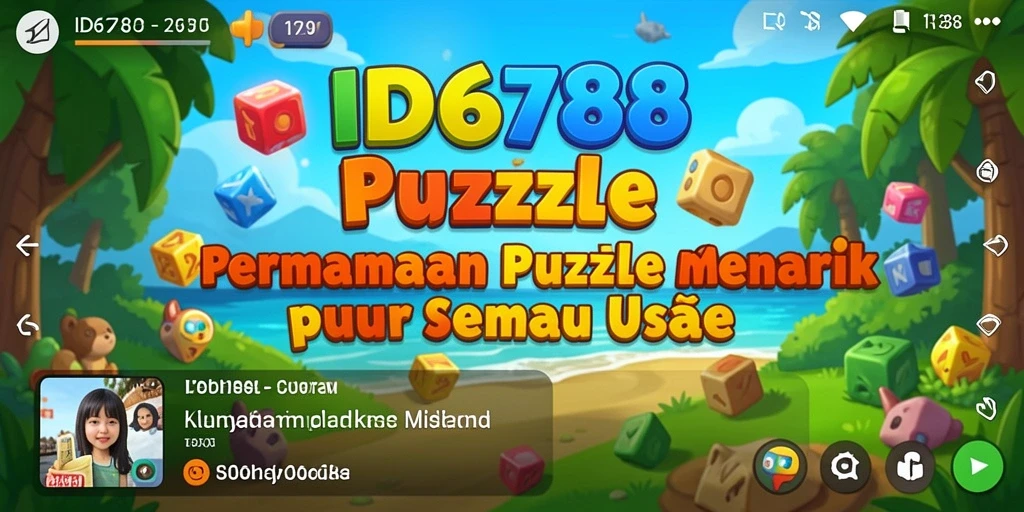 Screenshot utama ID6788 menampilkan gameplay puzzle yang seru dan menantang.