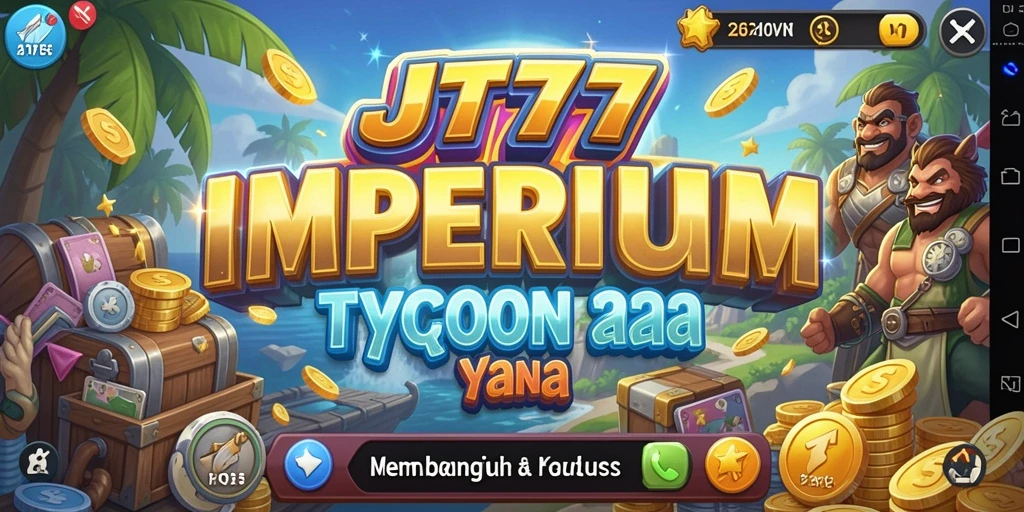 Tampilan utama gameplay JT777 yang menampilkan suasana Tycoon yang seru.