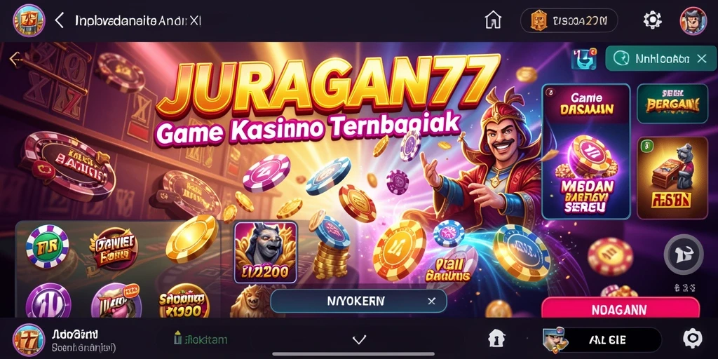 Screenshot <strong>JURAGAN77</strong> menampilkan keseruan bermain kasino langsung.