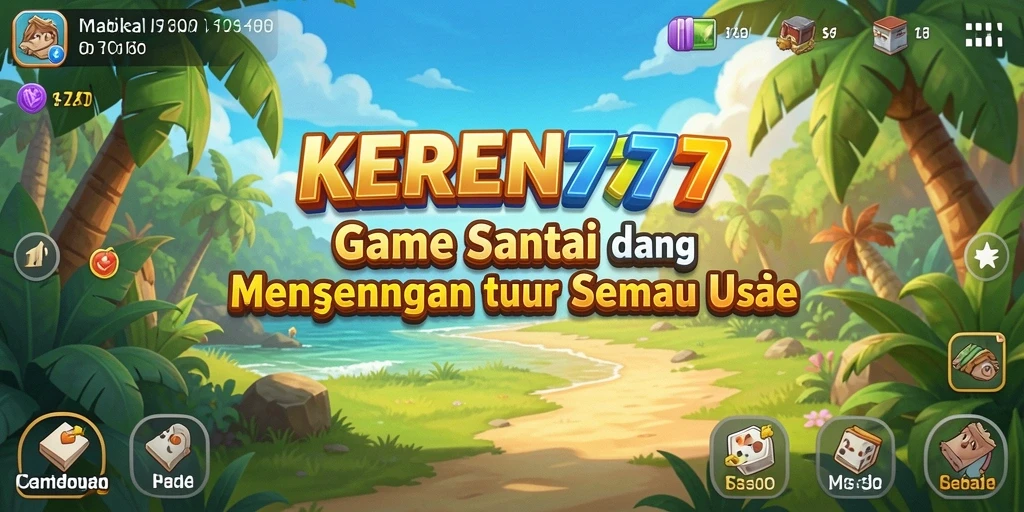 Tampilan gameplay KEREN777 yang penuh warna dan menarik.