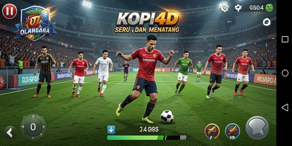 Tampilan gameplay seru KOPI4D dengan berbagai cabang olahraga.