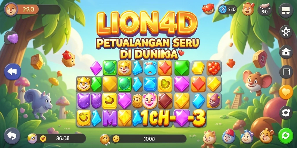 Tampilan gameplay seru dan menantang dari LION4D.