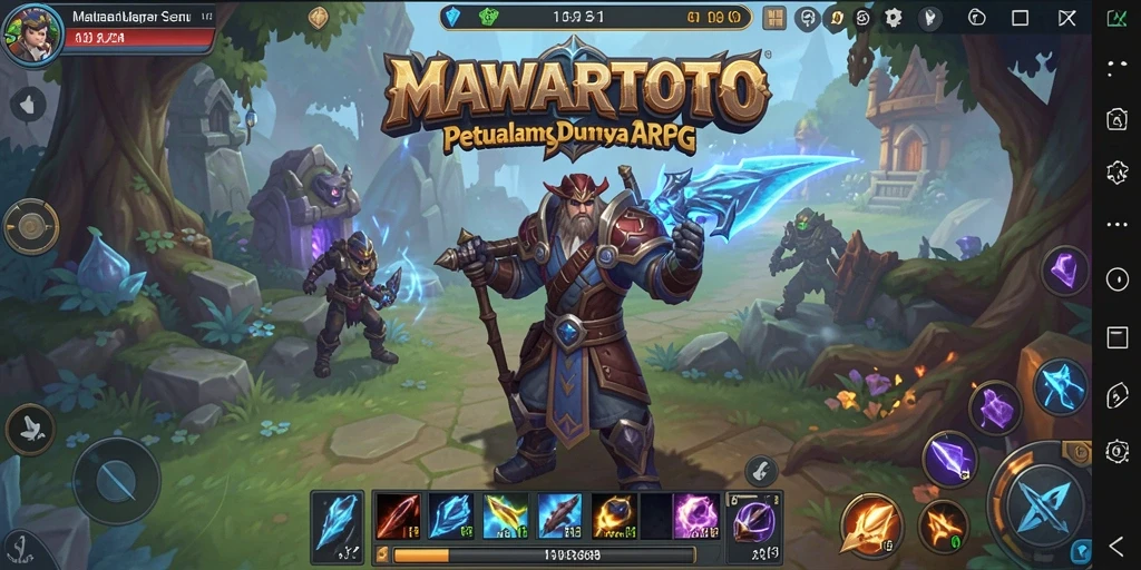 Screenshot gameplay <strong>MAWARTOTO</strong> menampilkan aksi seru dalam pertarungan ARPG.
