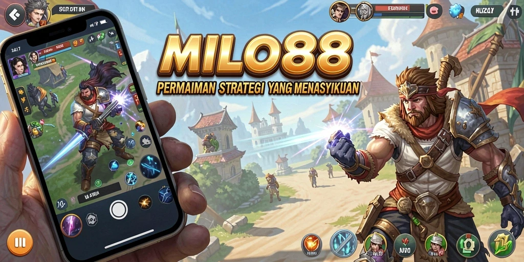 Tangkapan layar utama dari gameplay <strong>MILO88</strong> yang menunjukkan strategi dan taktik.