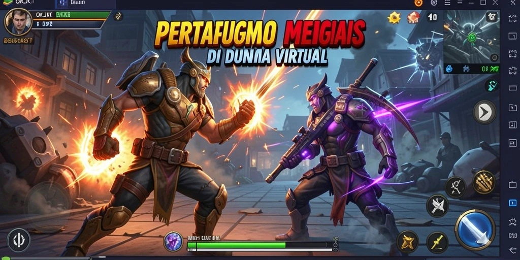 Screenshot OKJKT menampilkan aksi pertarungan yang mendebarkan.