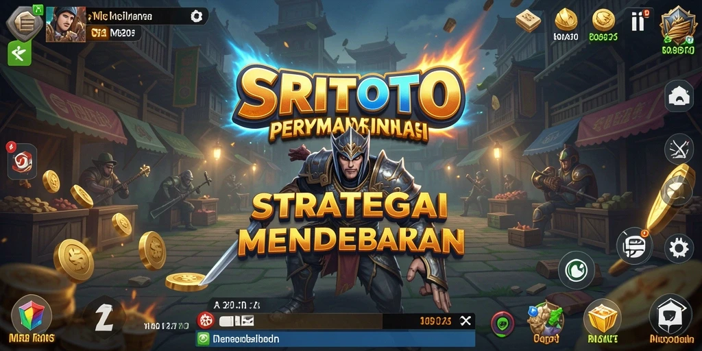 Gambar layar permainan SRITOTO menampilkan pertempuran strategis yang epik.
