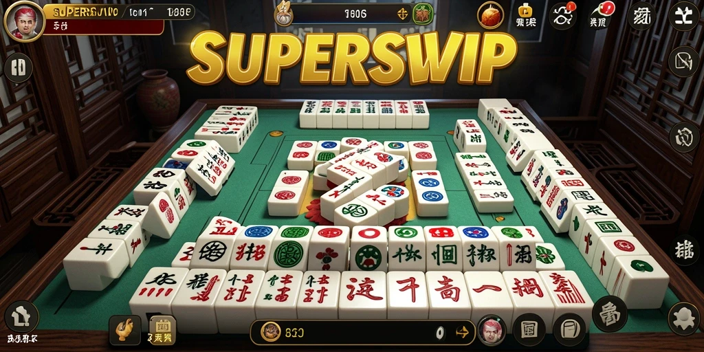 Screenshot gameplay SUPERSVIP yang menunjukkan keseruan Mahjong.