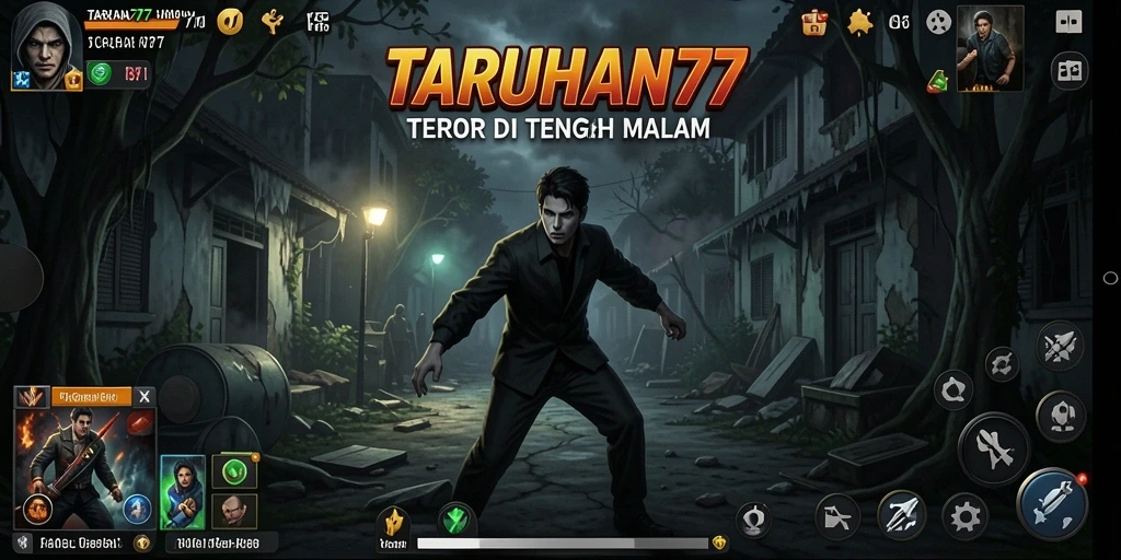 Gameplay menegangkan TARUHAN77 yang dipenuhi kegelapan dan kengerian.