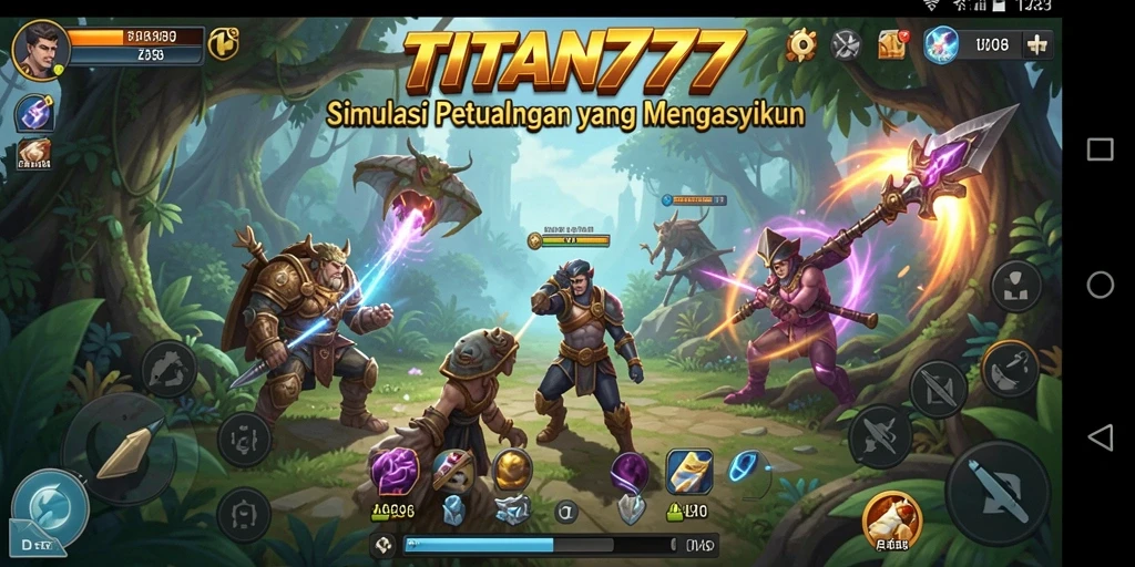 Tangkapan layar gameplay TITAN777 yang menunjukkan dunia simulasi yang menarik.