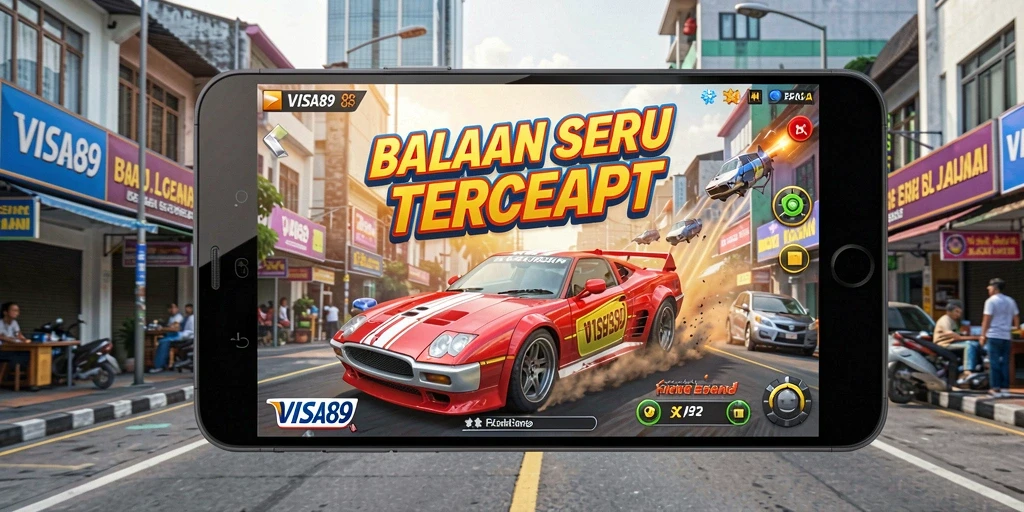 Tampilan gameplay balapan yang mendebarkan dari VISA89.
