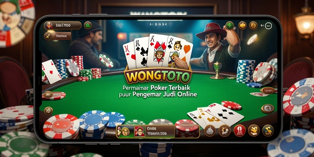 Tampilan gameplay poker yang seru dan menarik di WONGTOTO.